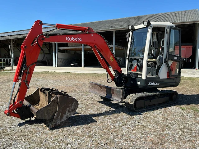 2008 kubota kx91-3 rupsgraafmachine + 3 bakken - afbeelding 1 van  20