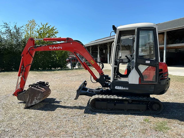 2008 kubota kx91-3 rupsgraafmachine + 3 bakken - afbeelding 12 van  20