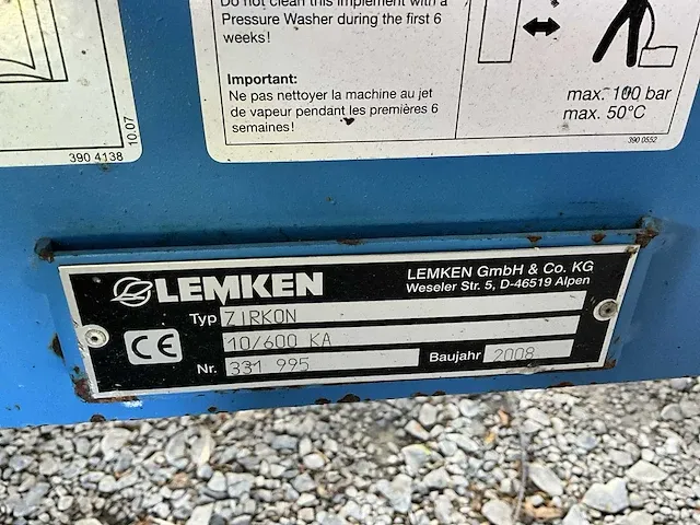 2008 lemken zirkon 10/600ka + solitair 9/600 zaaimachine - afbeelding 9 van  18