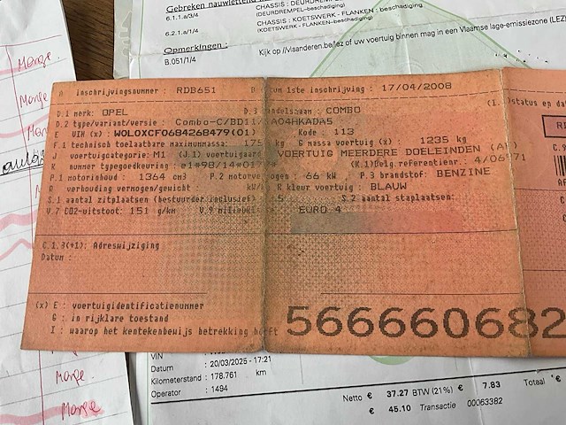 2008 opel combo - afbeelding 18 van  28