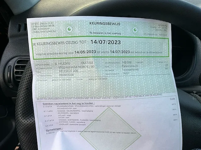 2008 peugeot 206 personenauto - afbeelding 22 van  33