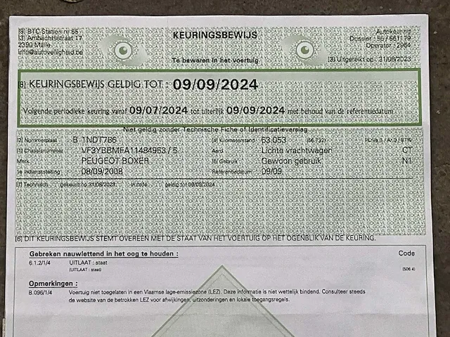 2008 peugeot boxer bedrijfswagen - afbeelding 19 van  32