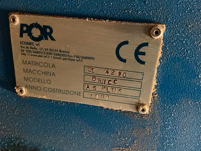 2008 por ecomec a6 plus briketeermachine - afbeelding 6 van  6