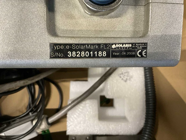 2008 solaris e-solarmark fl2 laser markeer apparaat - afbeelding 7 van  9
