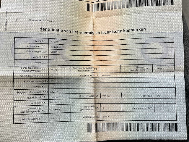 2008 suzuki burgman 125cc - 16000km - afbeelding 10 van  18