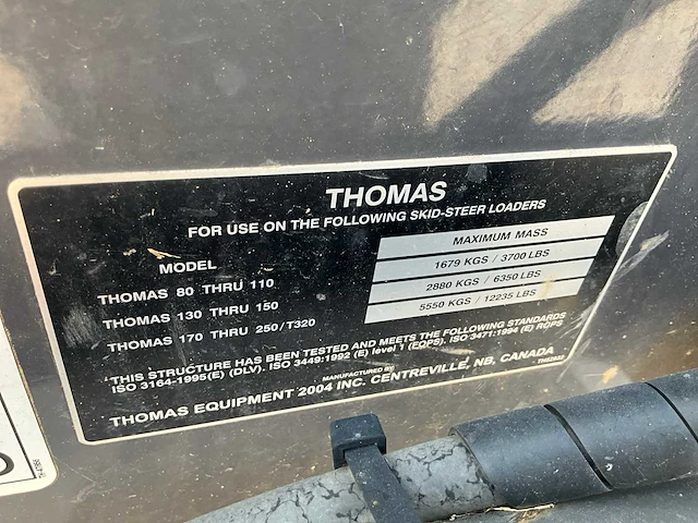 2008 thomas 105 - minigraafmachine - afbeelding 8 van  29