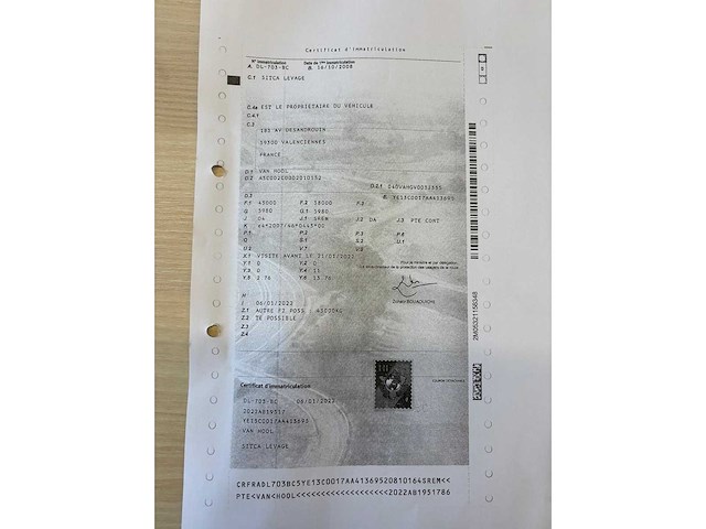 2008 van hool containerchassis oplegger - afbeelding 2 van  10