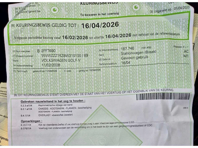 2008 volkswagen golf v personenauto - afbeelding 22 van  22