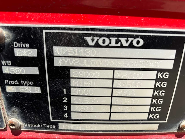 2008 volvo chassis - afbeelding 25 van  40