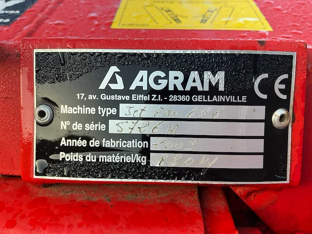 2009 agram jet fan 696 hooikeerder - afbeelding 10 van  10