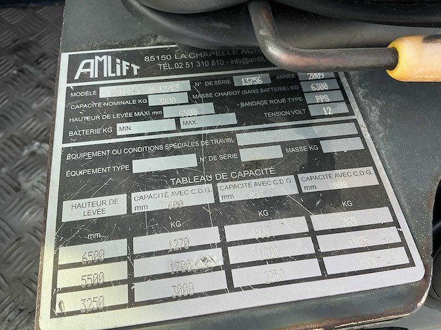 2009 amlift/combilift 30-12/65 zijlader - afbeelding 5 van  14