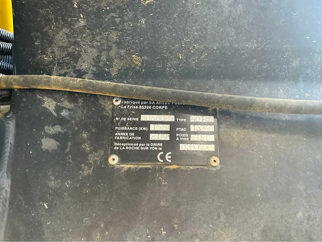 2009 artec blanchard f40 landbouw diverse zelfrijdende sproeier - afbeelding 43 van  48
