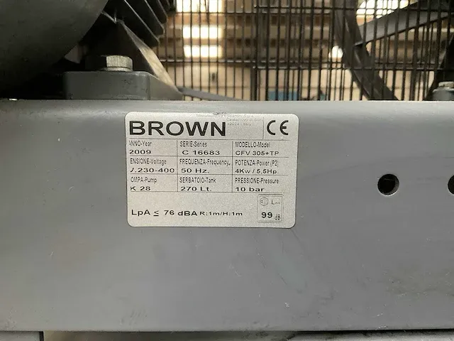 2009 brown cfv 305+tp luchtcompressor - afbeelding 4 van  7