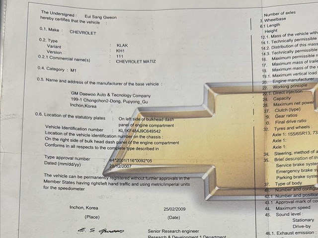 2009 chevrolet matiz personenauto - afbeelding 19 van  30