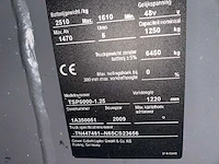 2009 crouwn tsp 6000 orderpicker smallegangtruck - afbeelding 5 van  14