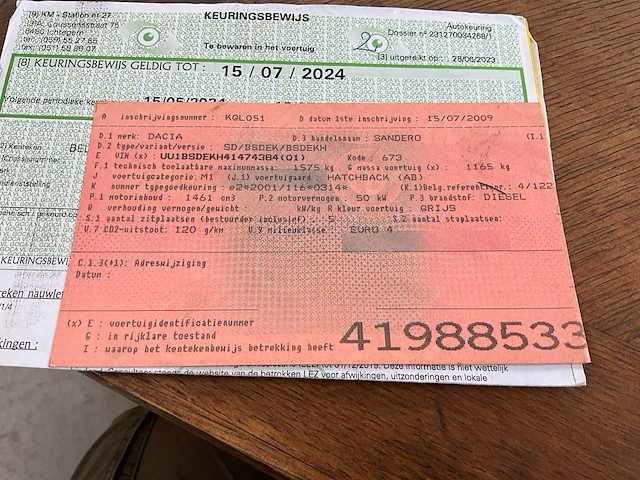 2009 dacia sandero - afbeelding 32 van  34
