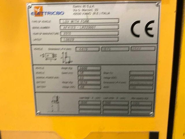 2009 electric 80 lgv with forks vorkheftruck agv gebouw 14 (2x) - afbeelding 8 van  25
