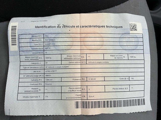 2009 fiat doblo - afbeelding 48 van  58