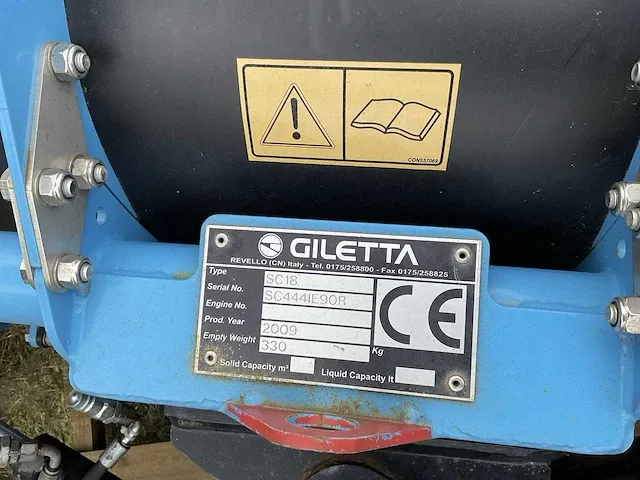 2009 giletta sc18 sneeuwschuiver - afbeelding 7 van  7