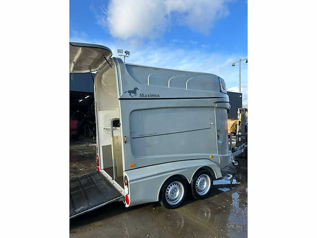 2009 humbaur maximus 2400 2 paarden trailer - afbeelding 12 van  14