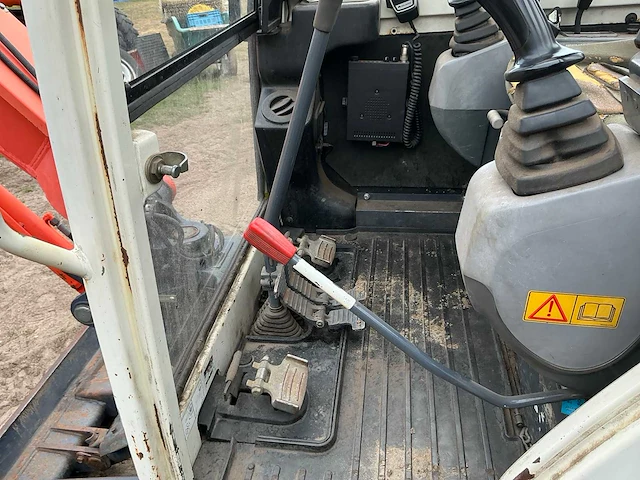 2009 kubota kx61-3 minigraafmachine - afbeelding 10 van  27