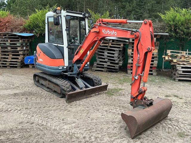 2009 kubota kx61-3 minigraafmachine - afbeelding 12 van  27