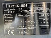 2009 linde e12 elektrische vorkheftruck - afbeelding 29 van  35