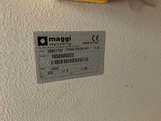 2009 maggi edging system 3/50 kantaanlijmmachine - afbeelding 6 van  15