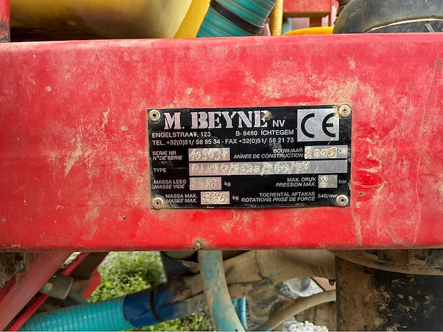 2009 m.beyne plk27/2500/260/7v sproeier - afbeelding 16 van  25