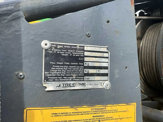 2009 merlo giraf track gt580b rupshoogwerker met werkkooien en hijslieren - afbeelding 4 van  38