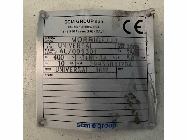 2009 morbidelli universal 3012 cnc-freesmachine - afbeelding 7 van  7
