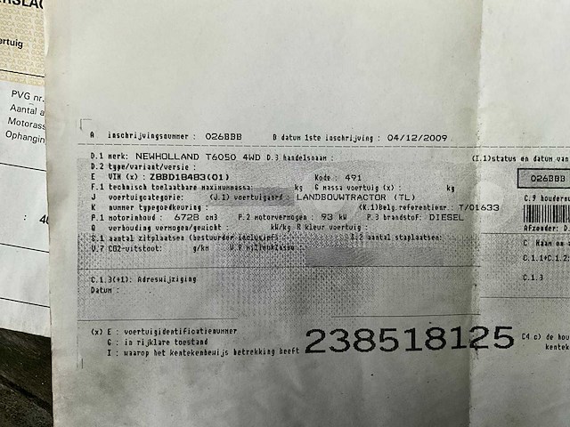 2009 new holland t6050 vierwielaangedreven landbouwtractor - afbeelding 26 van  34