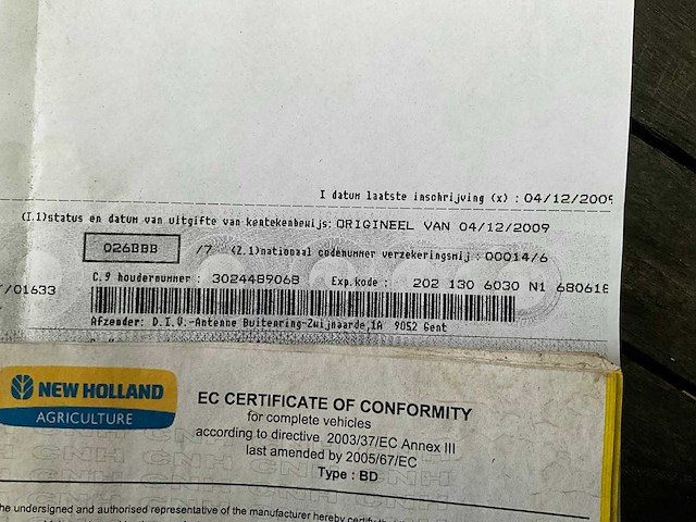 2009 new holland t6050 vierwielaangedreven landbouwtractor - afbeelding 27 van  34