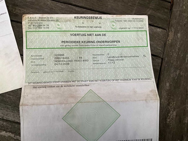 2009 new holland t6050 vierwielaangedreven landbouwtractor - afbeelding 28 van  34