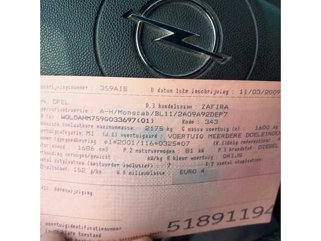 2009 opel 1.7 cdti - afbeelding 8 van  19