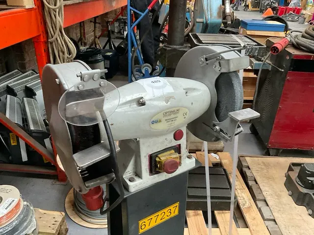 2009 optimum sm 250 werkbankslijpmachine - afbeelding 3 van  4