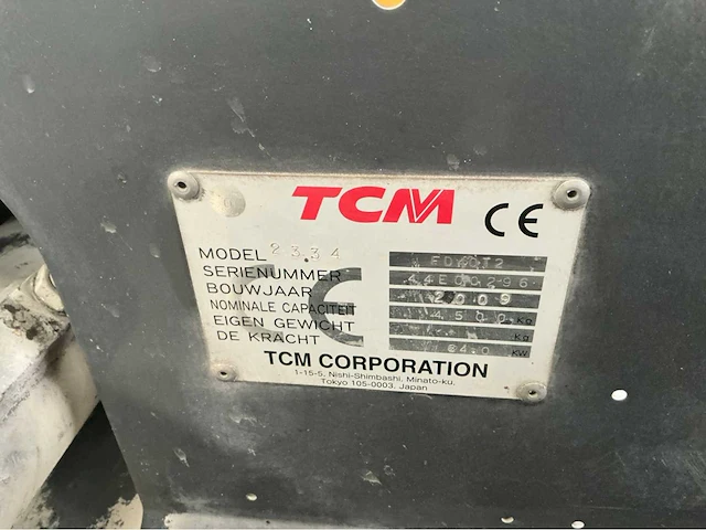 2009 tcm fd40t2 vorkheftruck - afbeelding 29 van  29