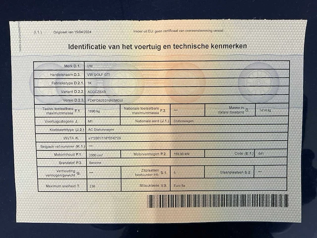 2009 volkswagen golf 6 gti personenauto - afbeelding 29 van  29