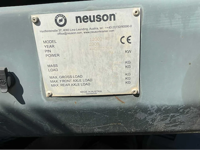 2009 wacker neuson 12002 rd rupsgraafmachine - afbeelding 19 van  24