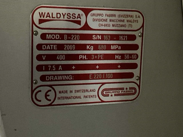 2009 waldys b220 automac 55 stretch folie verpakkingsmachine - afbeelding 5 van  13