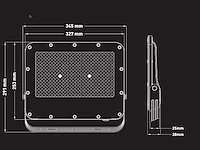 200w 5000k led breedstraler met lens waterdicht (16x) - afbeelding 5 van  8