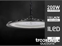 200w led ufo highbay slim design waterdicht 3000k - afbeelding 1 van  6