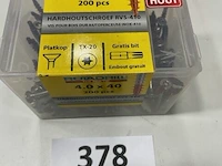 200x hardhoutschroef 4x40 rvs - afbeelding 3 van  3