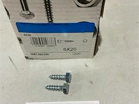 200x houtdraadbout 6x20 - afbeelding 1 van  3
