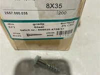 200x houtschroef 8x35 - afbeelding 3 van  3