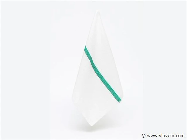 200x keuken/vaatdoek - white/green - afbeelding 2 van  2