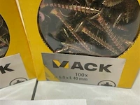 200x mack spaanplaatschroef vz kop 6x40 mm - afbeelding 3 van  3