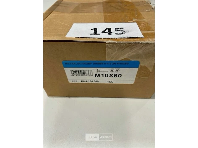 200x metaalschroef m10 x 60 - afbeelding 2 van  3