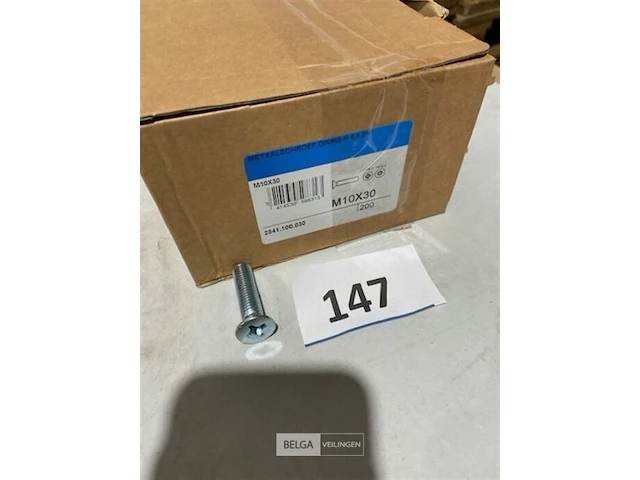 200x metaalschroef m10x30 - afbeelding 3 van  3