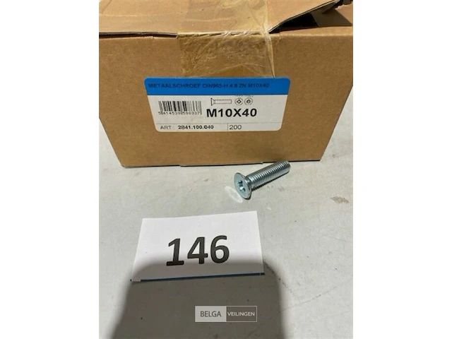 200x metaalschroef m10x40 - afbeelding 1 van  3
